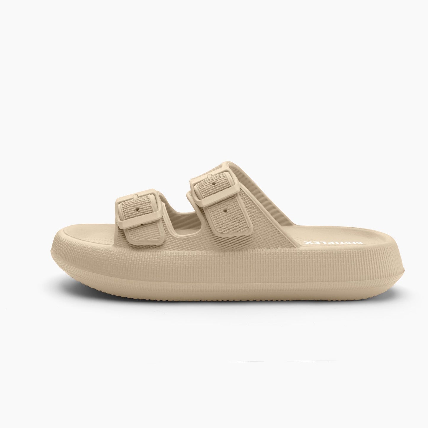 2x1 SANDALIAS – BEIGE CON DOBLE HEBILLA, CONFORT PREMIUM